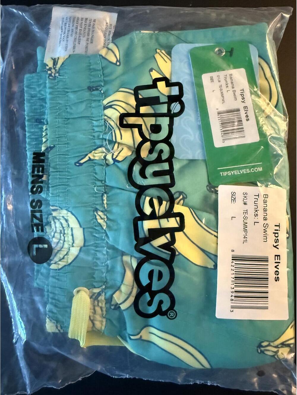 NWT Tipsy Elves Tipsy Elves Havana Banana Swim Trunks - Picture 3 of 5